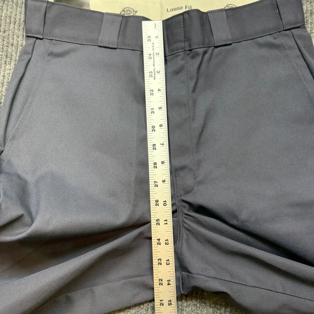 Dickies Mens 32 Charcoal Gray Loose Fit Twill Work‎ Shorts 13 Inseam Utility